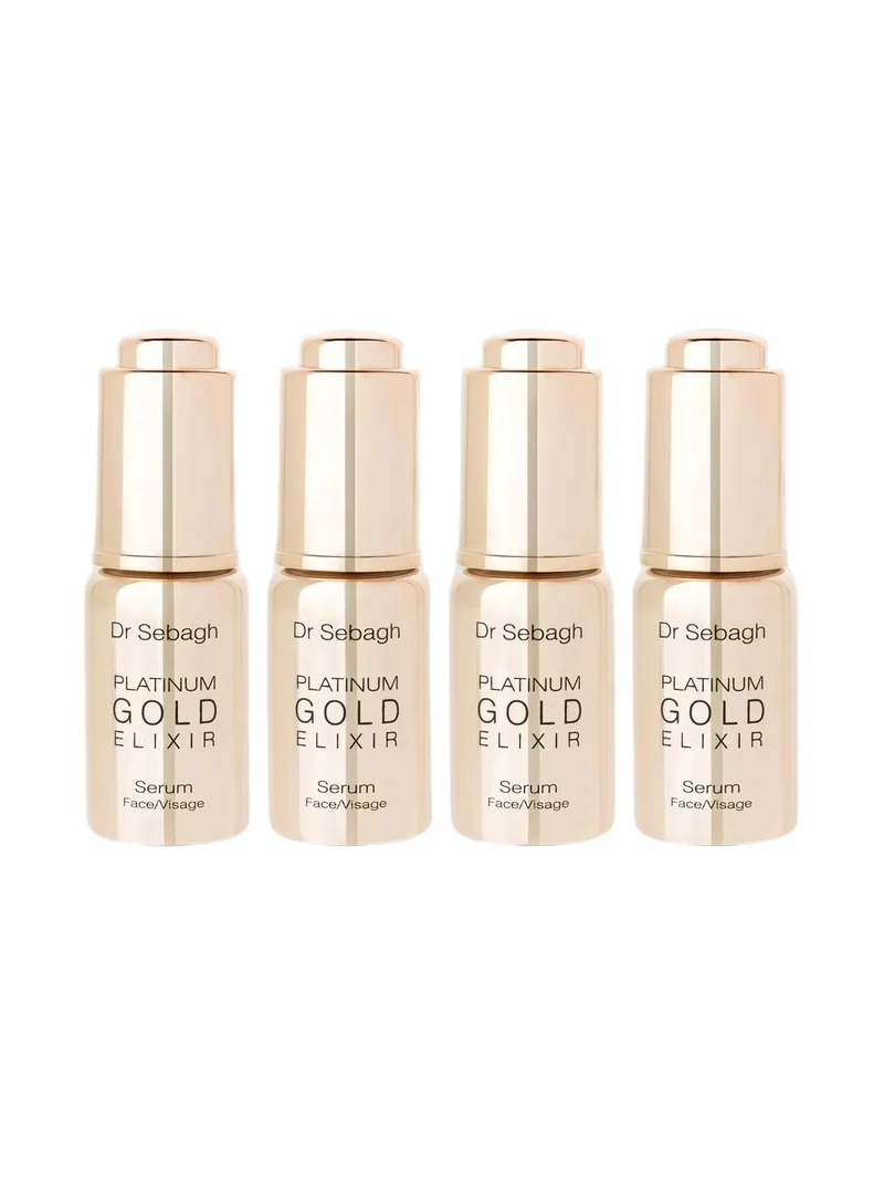 Dr Sebagh Women's Platinum Gold Elixir 4-Piece Face Serum Set