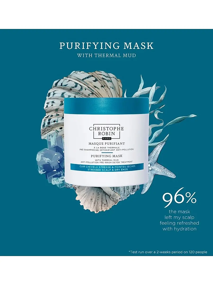 Christophe Robin Women's Purifying Pre-Shampoo Mud Mask | Thumbnail 3