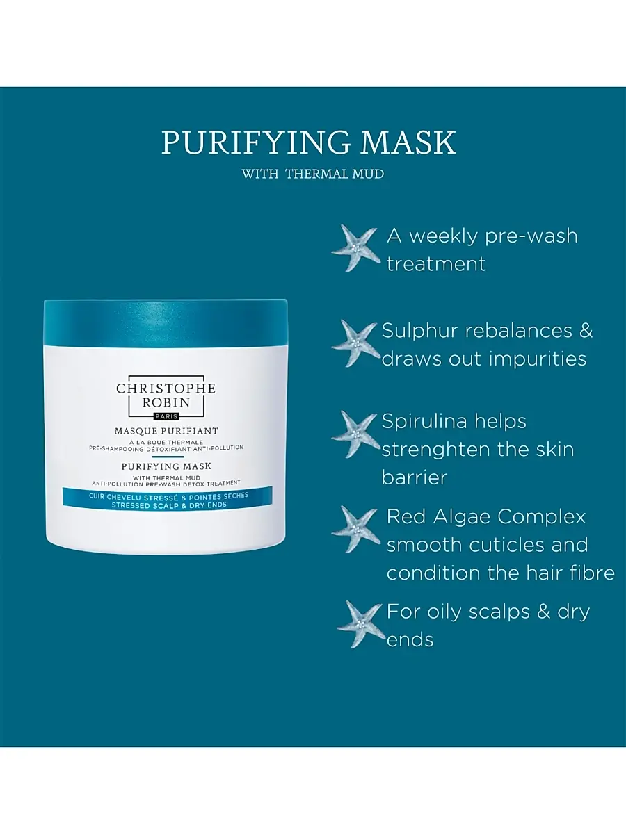 Christophe Robin Women's Purifying Pre-Shampoo Mud Mask | Thumbnail 4