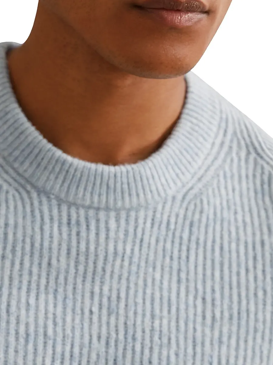 Reiss Men's Crammond Brushed Wool-Blend Sweater | Thumbnail 4