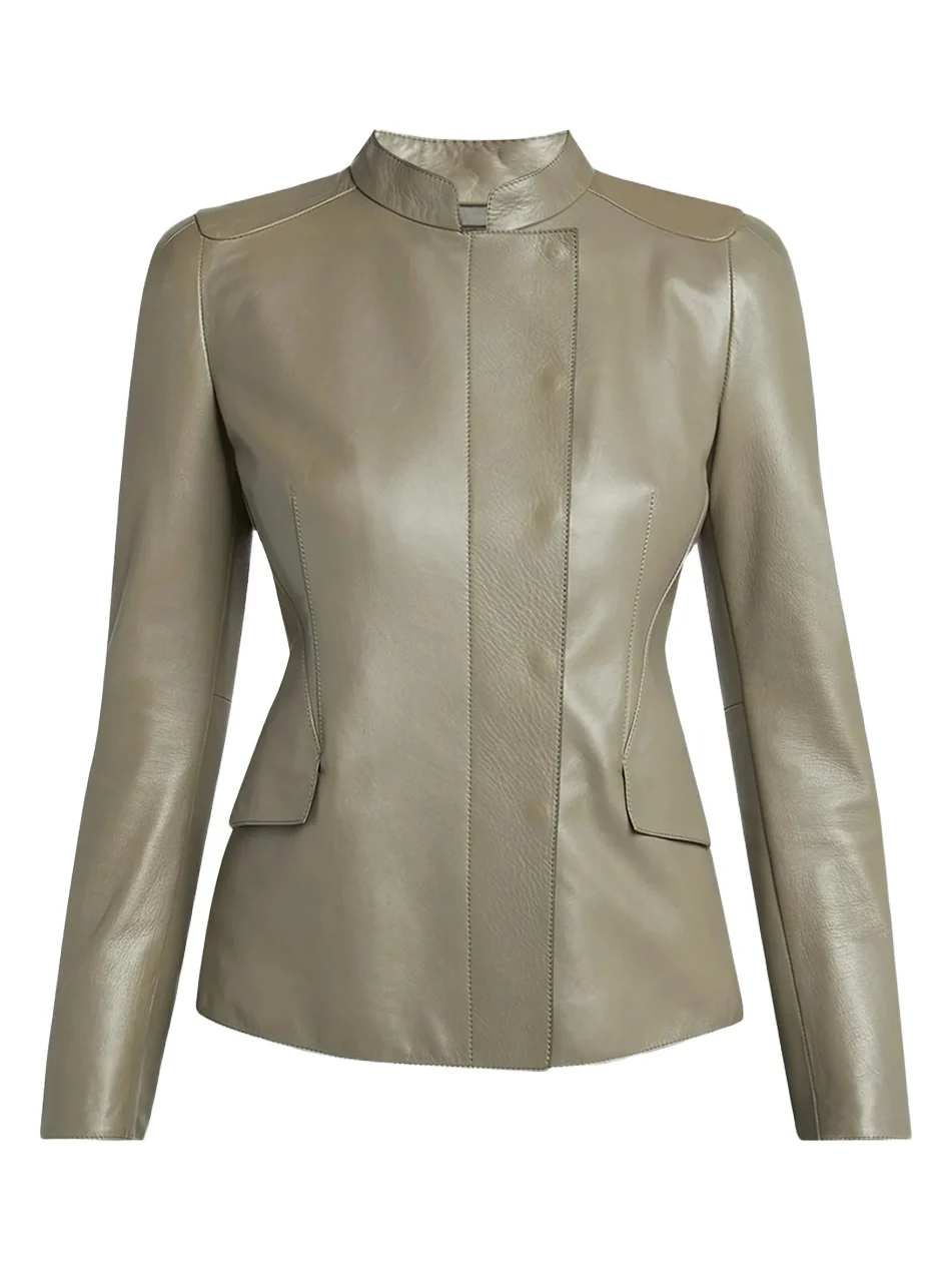 Women's Leather Tailored Jacket