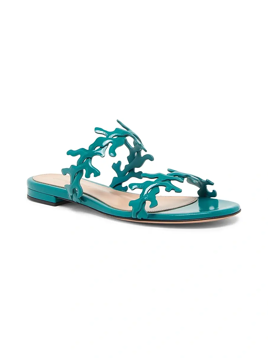 Gianvito Rossi Women's Nuit Patent Leather Sandals | Thumbnail 2 Gianvito Rossi Women's Nuit Patent Leather Sandals | Thumbnail 2