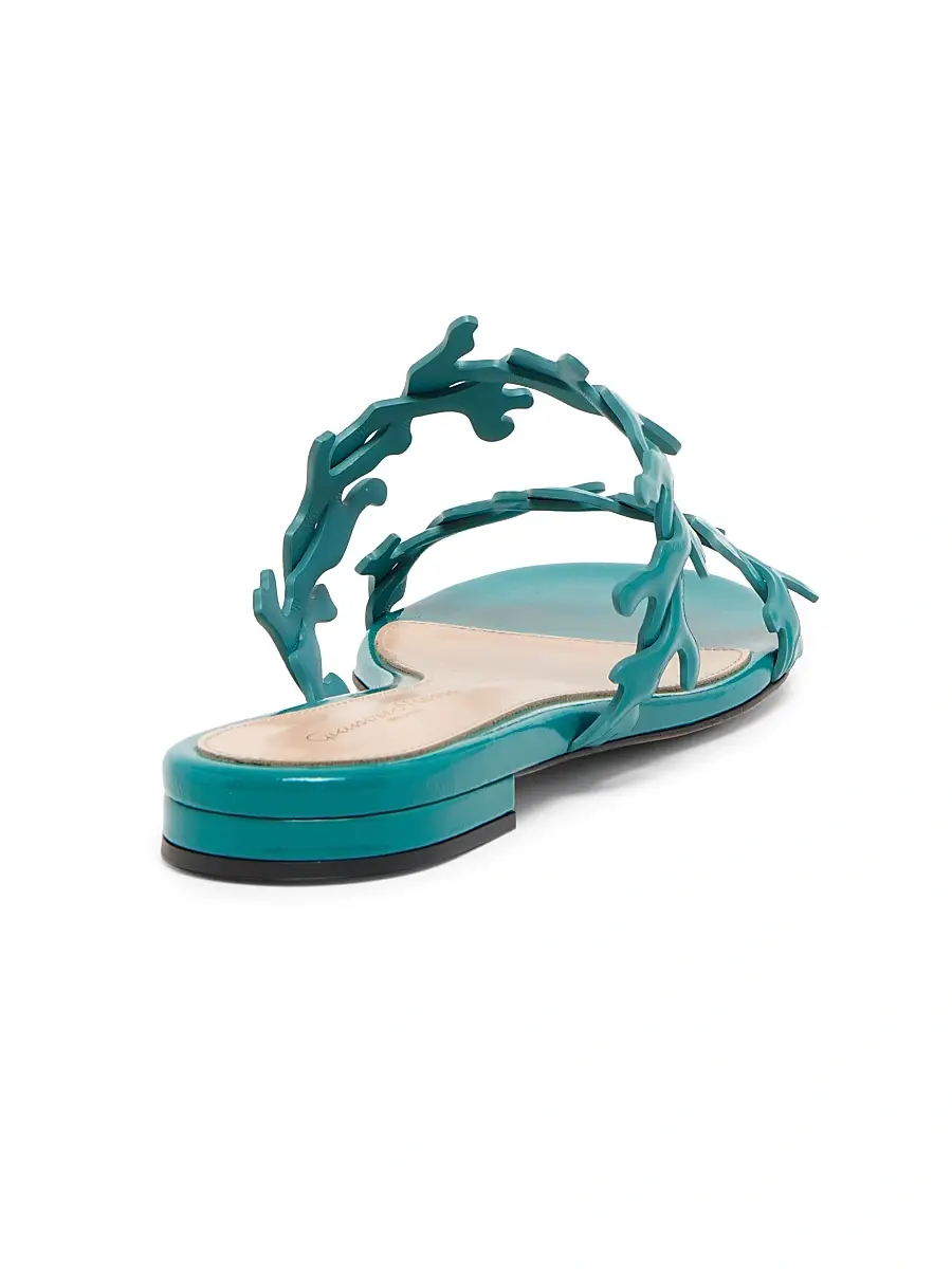 Gianvito Rossi Women's Nuit Patent Leather Sandals | Thumbnail 3 Gianvito Rossi Women's Nuit Patent Leather Sandals | Thumbnail 3