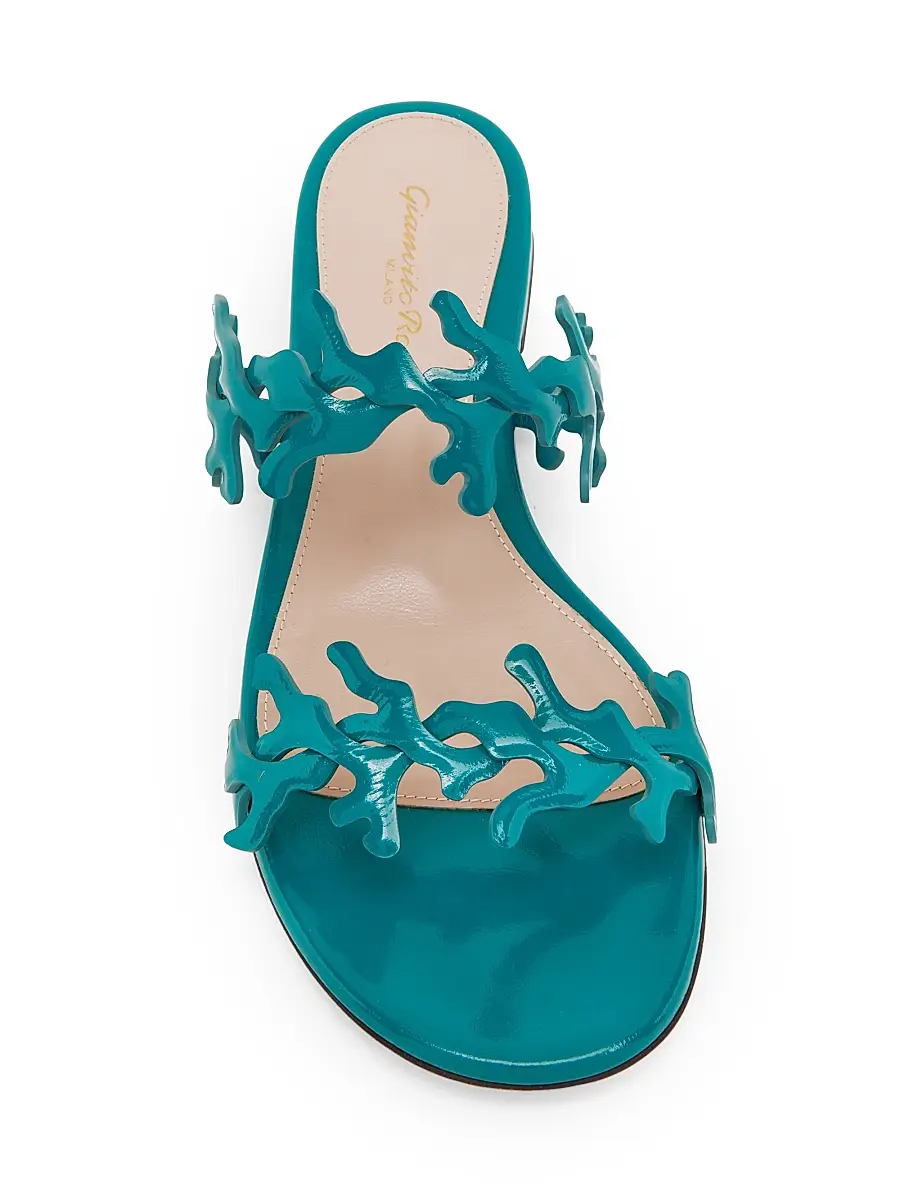 Gianvito Rossi Women's Nuit Patent Leather Sandals | Thumbnail 4 Gianvito Rossi Women's Nuit Patent Leather Sandals | Thumbnail 4