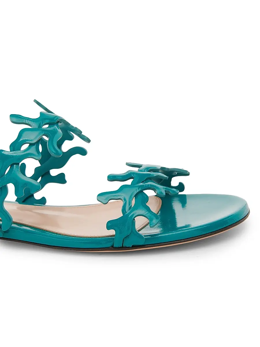 Gianvito Rossi Women's Nuit Patent Leather Sandals | Thumbnail 5 Gianvito Rossi Women's Nuit Patent Leather Sandals | Thumbnail 5
