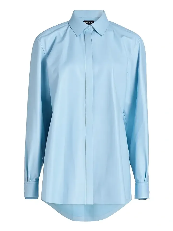 Women's French Plonge Leather Shirt Women's French Plonge Leather Shirt