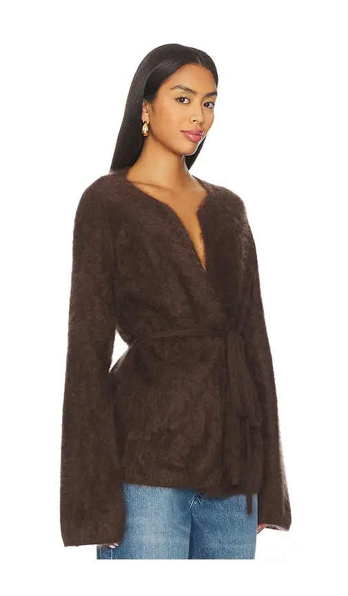 Soft Goat Brushed Cardigan | Thumbnail 2