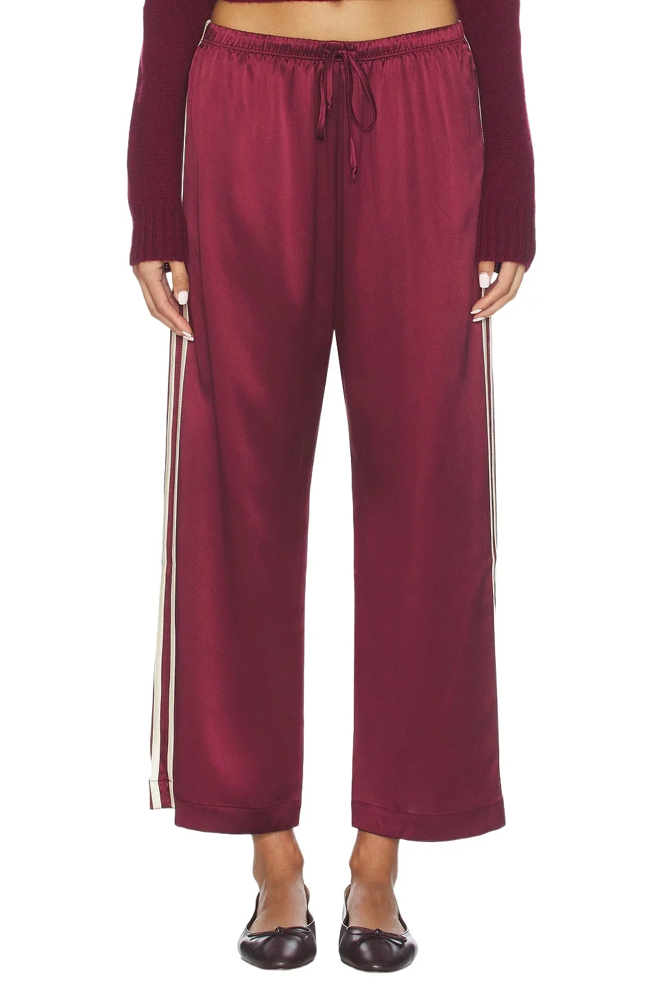 The Silk Stripe Crop Pant The Silk Stripe Crop Pant