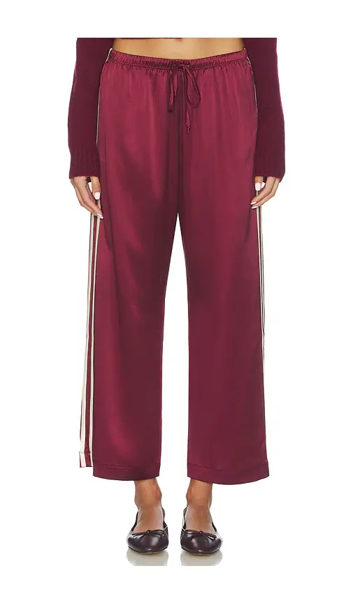 DONNI. The Silk Stripe Crop Pant