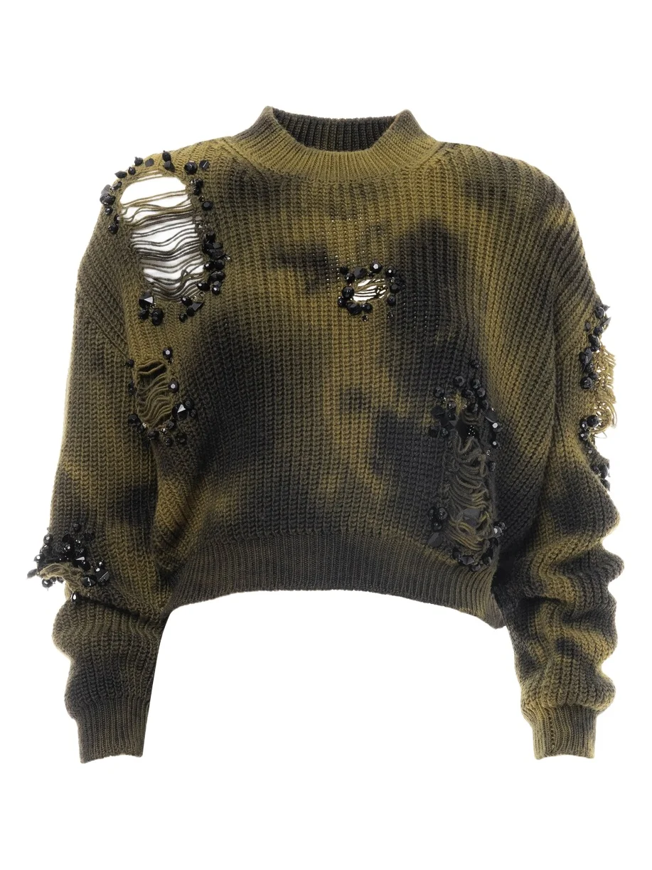 Tie Dye Maxi Wool Pullover Tie Dye Maxi Wool Pullover