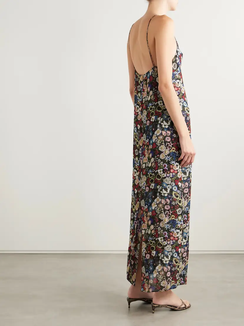 Khaite Taja Floral-print Silk-chiffon Maxi Dress | Thumbnail 4