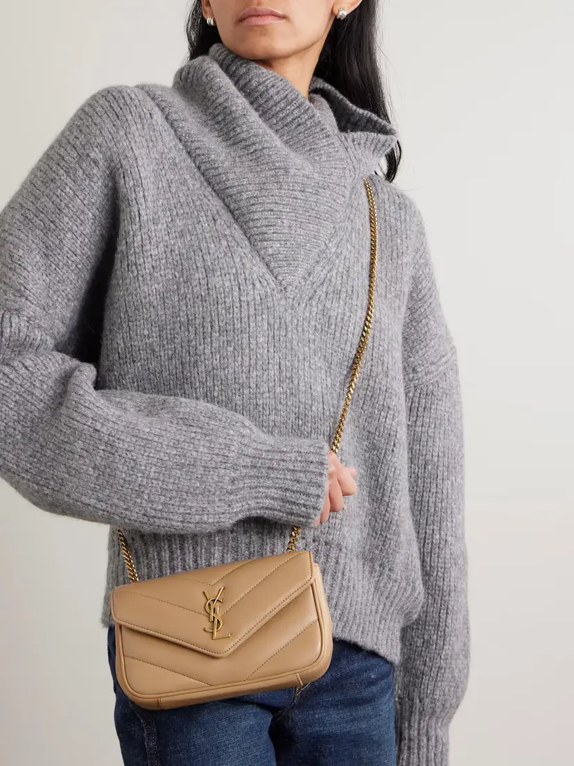 Saint Laurent Loulou Mini Matelassè Leather Shoulder Bag | Thumbnail 2 Saint Laurent Loulou Mini Matelassè Leather Shoulder Bag | Thumbnail 2