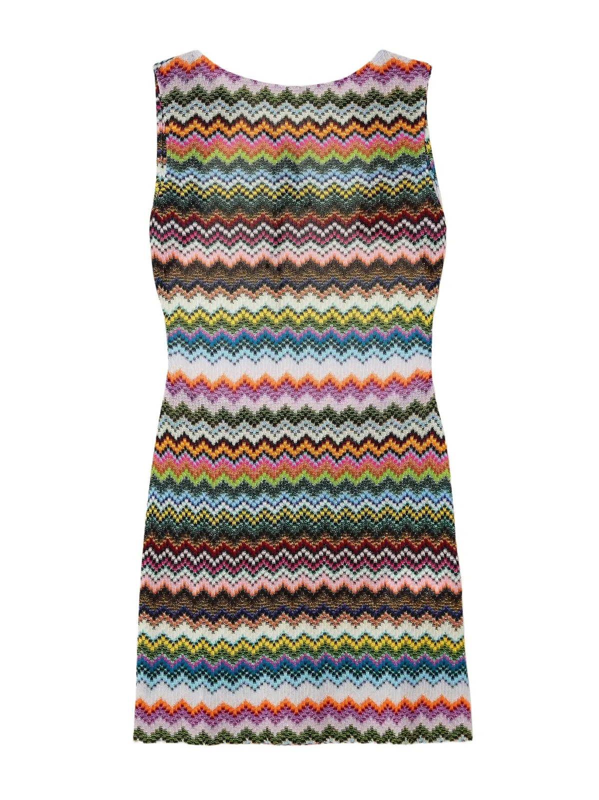 Mare Open-back Striped Metallic Crochet-knit Mini Dress Mare Open-back Striped Metallic Crochet-knit Mini Dress