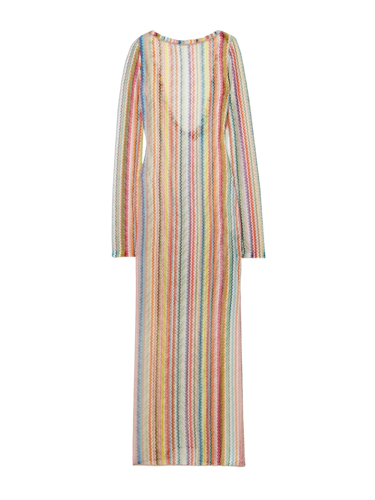 Mare Striped Metallic Crochet-knit Maxi Dress