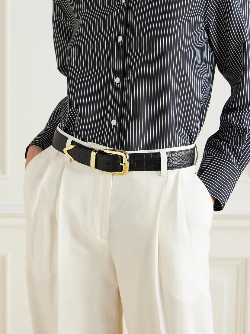 Anderson's Croc-effect Leather Belt | Thumbnail 2