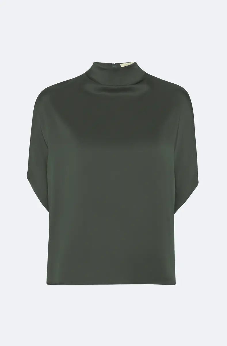 Lapointe Satin Cape Tee | Thumbnail 4 Lapointe Satin Cape Tee | Thumbnail 4