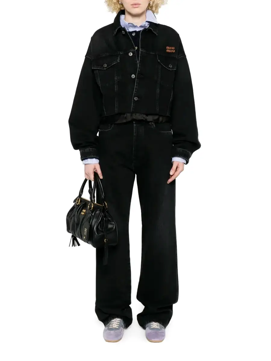 Miu Miu Raw Hem Denim Jacket | Thumbnail 2