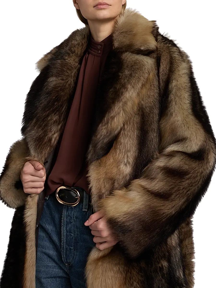 Nili Lotan Women's Ingrid Shearling Coat - Brown | Thumbnail 6 Nili Lotan Women's Ingrid Shearling Coat - Brown | Thumbnail 6