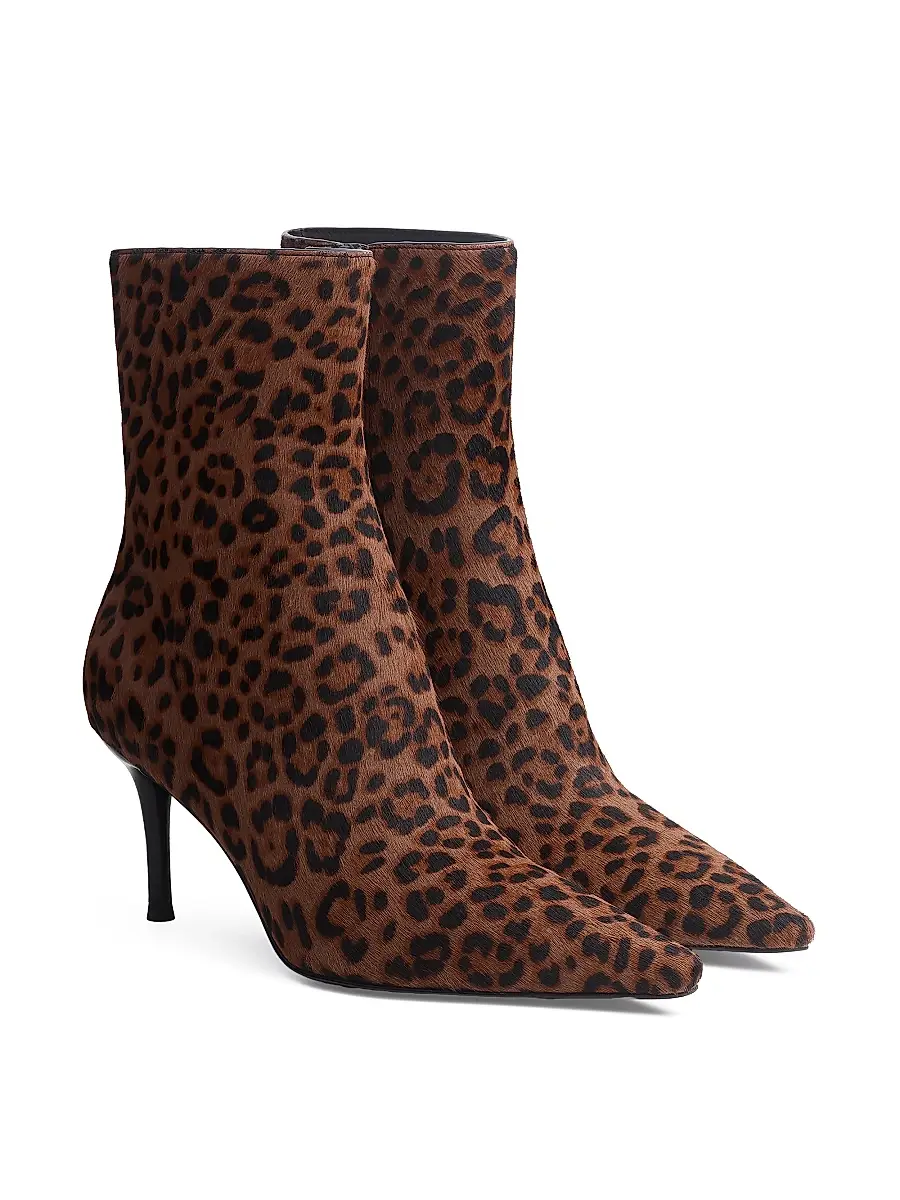 rag & bone Women's Mercer 74MM Leopard-Print Calf Hair Ankle Boots | Thumbnail 2 rag & bone Women's Mercer 74MM Leopard-Print Calf Hair Ankle Boots | Thumbnail 2