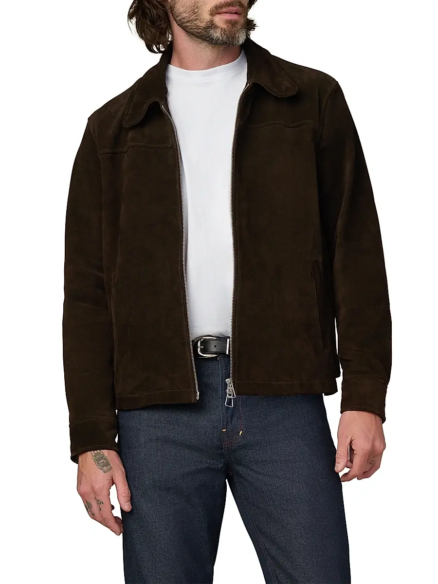 Joe's Jeans Men's Suede Zip-Front Jacket | Thumbnail 3