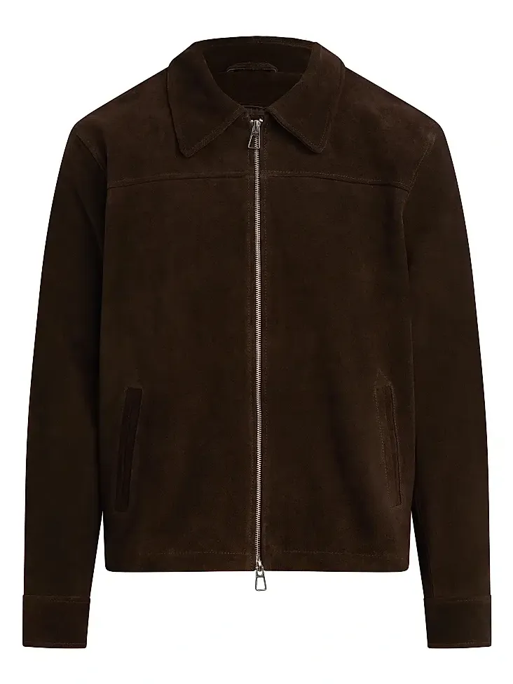 Joe's Jeans Men's Suede Zip-Front Jacket