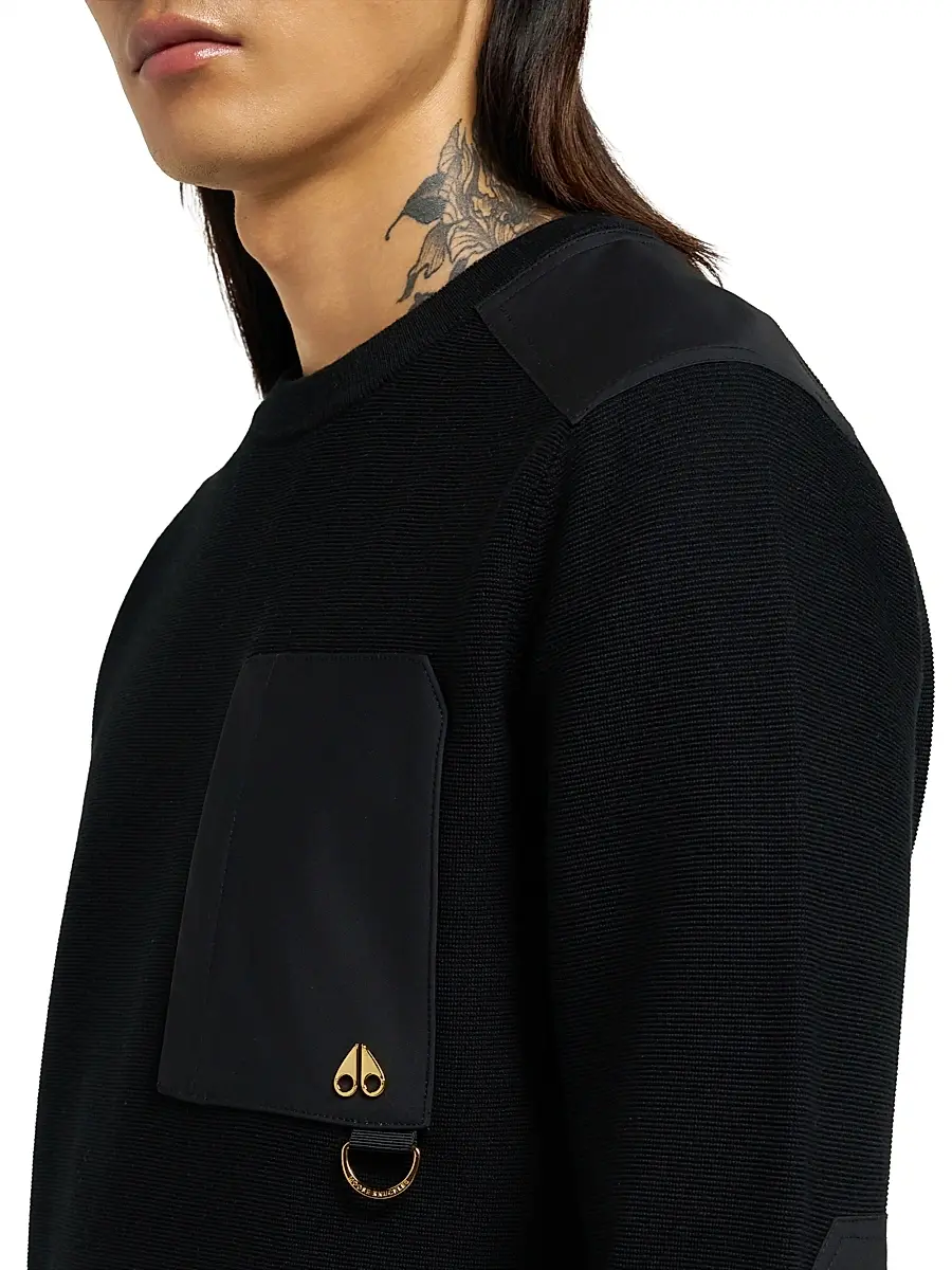 Moose Knuckles Men's Elowan Accented Sweater | Thumbnail 6 Moose Knuckles Men's Elowan Accented Sweater | Thumbnail 6