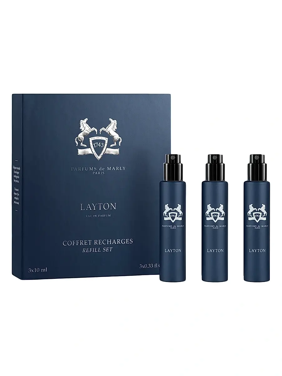 Parfums de Marly Layton Eau de Parfum 3-Piece Refill Set | Image 1 Parfums de Marly Layton Eau de Parfum 3-Piece Refill Set | Image 1