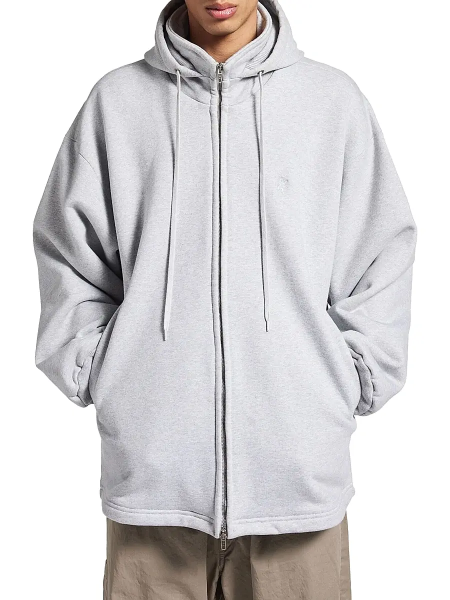 Balenciaga Men's Lion Outerwear Zip-Up Hoodie | Thumbnail 3 Balenciaga Men's Lion Outerwear Zip-Up Hoodie | Thumbnail 3