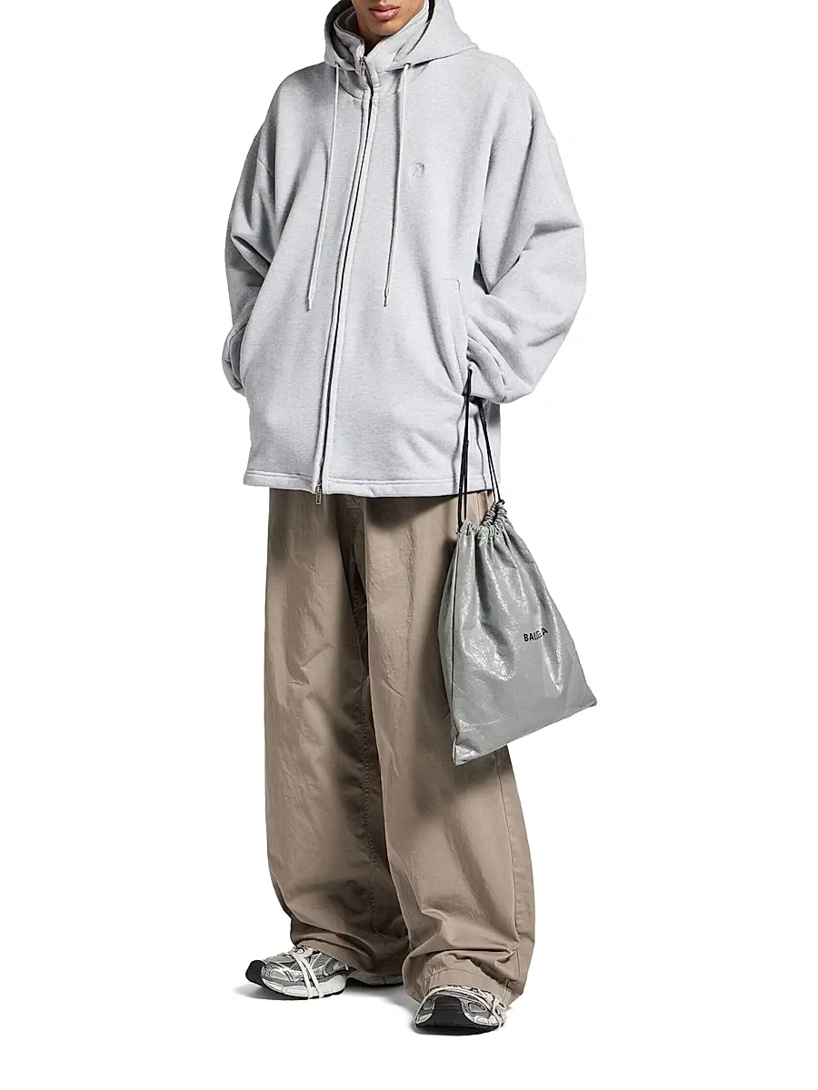Balenciaga Men's Lion Outerwear Zip-Up Hoodie | Thumbnail 6 Balenciaga Men's Lion Outerwear Zip-Up Hoodie | Thumbnail 6