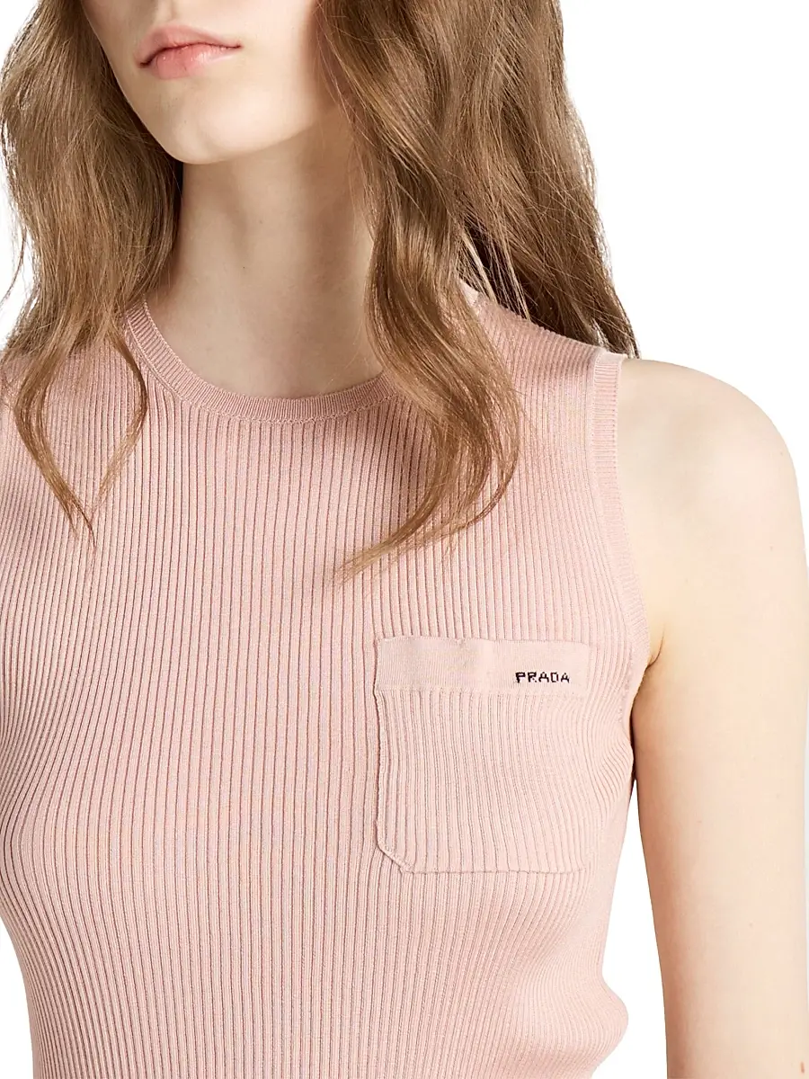 Prada Women's Silk Top - Pink | Thumbnail 5