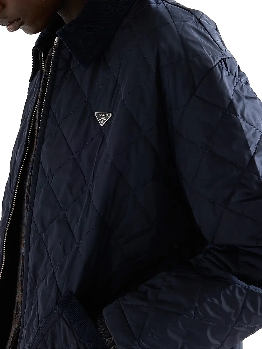 Prada Women's Re-Nylon Blouson Jacket - Blue | Thumbnail 6 Prada Women's Re-Nylon Blouson Jacket - Blue | Thumbnail 6