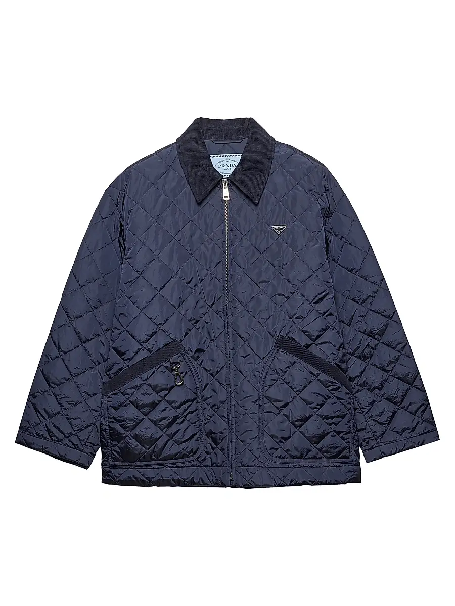 Women's Re-Nylon Blouson Jacket - Blue Women's Re-Nylon Blouson Jacket - Blue