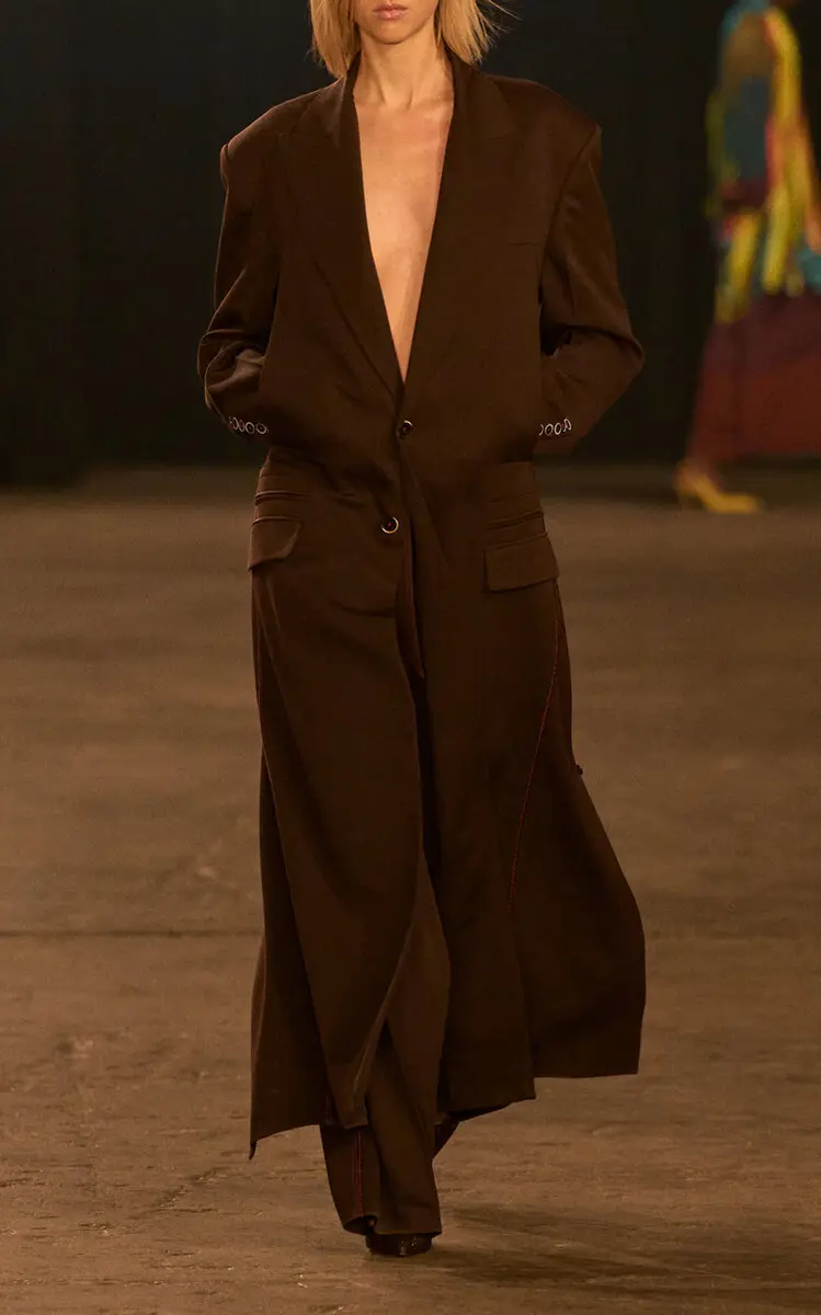 Christopher John Rogers Wool Wide-Leg Pants | Thumbnail 2