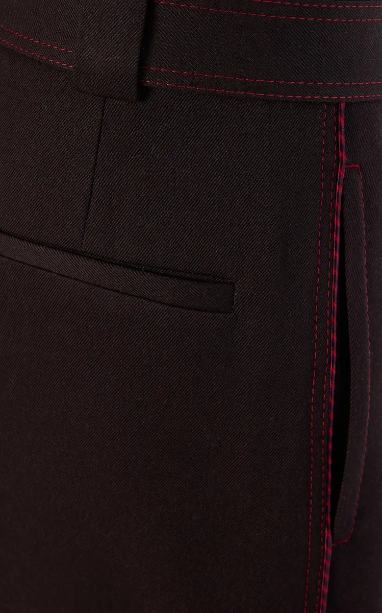 Christopher John Rogers Wool Wide-Leg Pants | Thumbnail 4