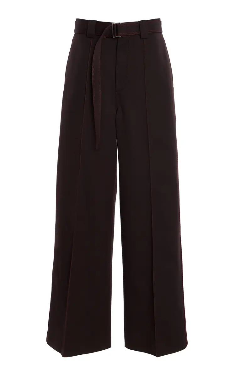 Christopher John Rogers Wool Wide-Leg Pants