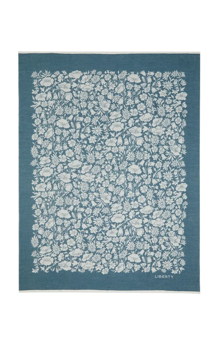 Liberty London Poppy Wool Throw | Thumbnail 5 Liberty London Poppy Wool Throw | Thumbnail 5