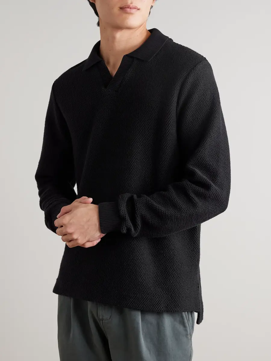 MR P. Honeycomb-Knit Cotton Polo Shirt - Men | Thumbnail 3 MR P. Honeycomb-Knit Cotton Polo Shirt - Men | Thumbnail 3