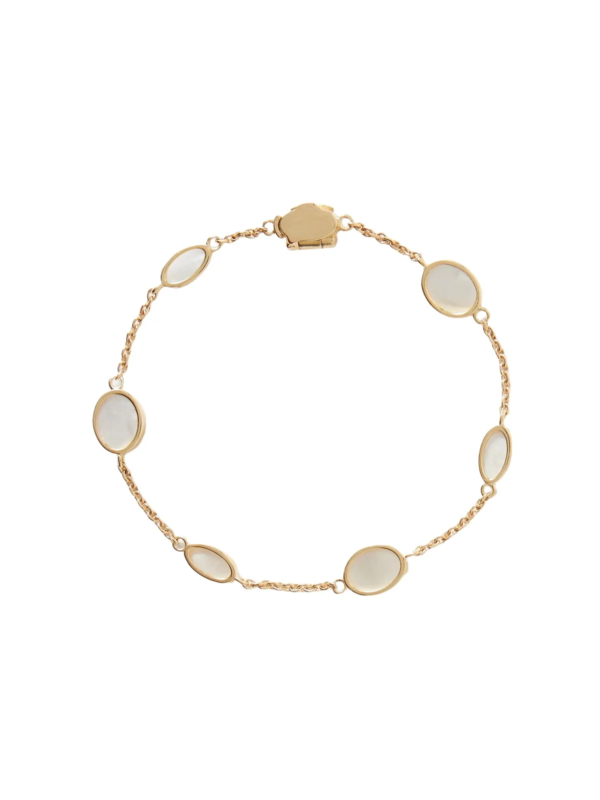 14-Karat Gold Mother-of-Pearl Bracelet - Men 14-Karat Gold Mother-of-Pearl Bracelet - Men