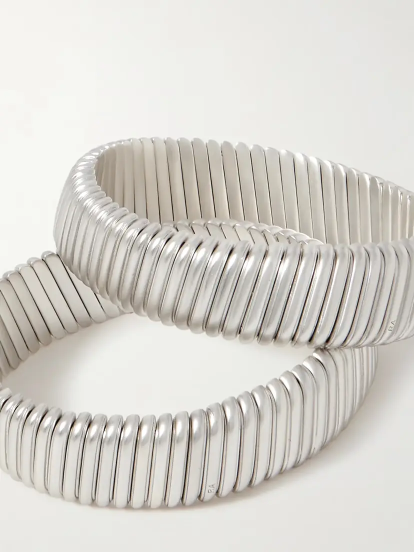 Roxanne Assoulin Rolling Set Of Two Silver-tone Bracelets | Thumbnail 4