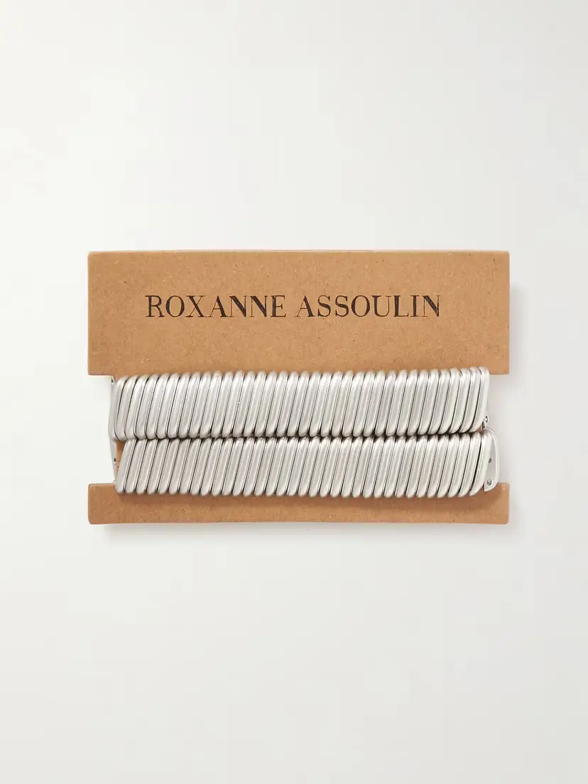 Roxanne Assoulin Rolling Set Of Two Silver-tone Bracelets | Thumbnail 5