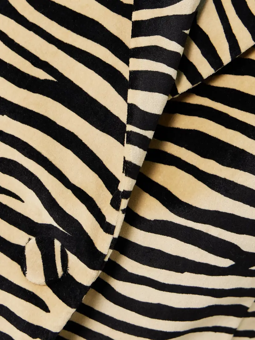 Rabanne Zebra-print Cotton-blend Velvet Blazer | Thumbnail 5 Rabanne Zebra-print Cotton-blend Velvet Blazer | Thumbnail 5