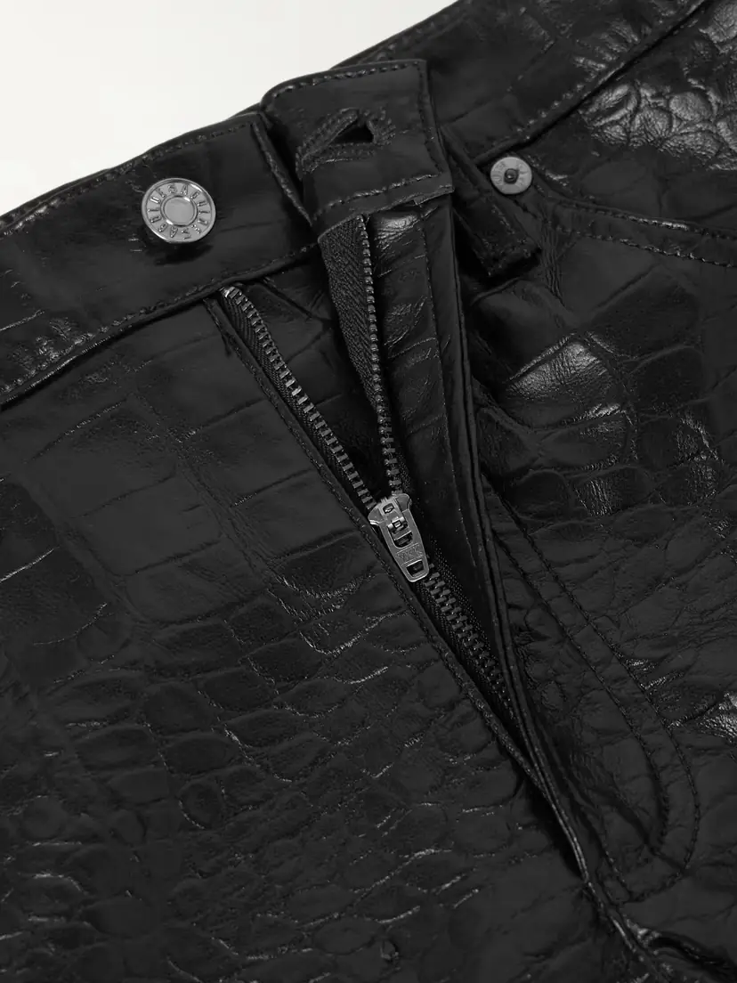 AGOLDE Arc Croc-effect Barrel-leg Pants | Thumbnail 5 AGOLDE Arc Croc-effect Barrel-leg Pants | Thumbnail 5