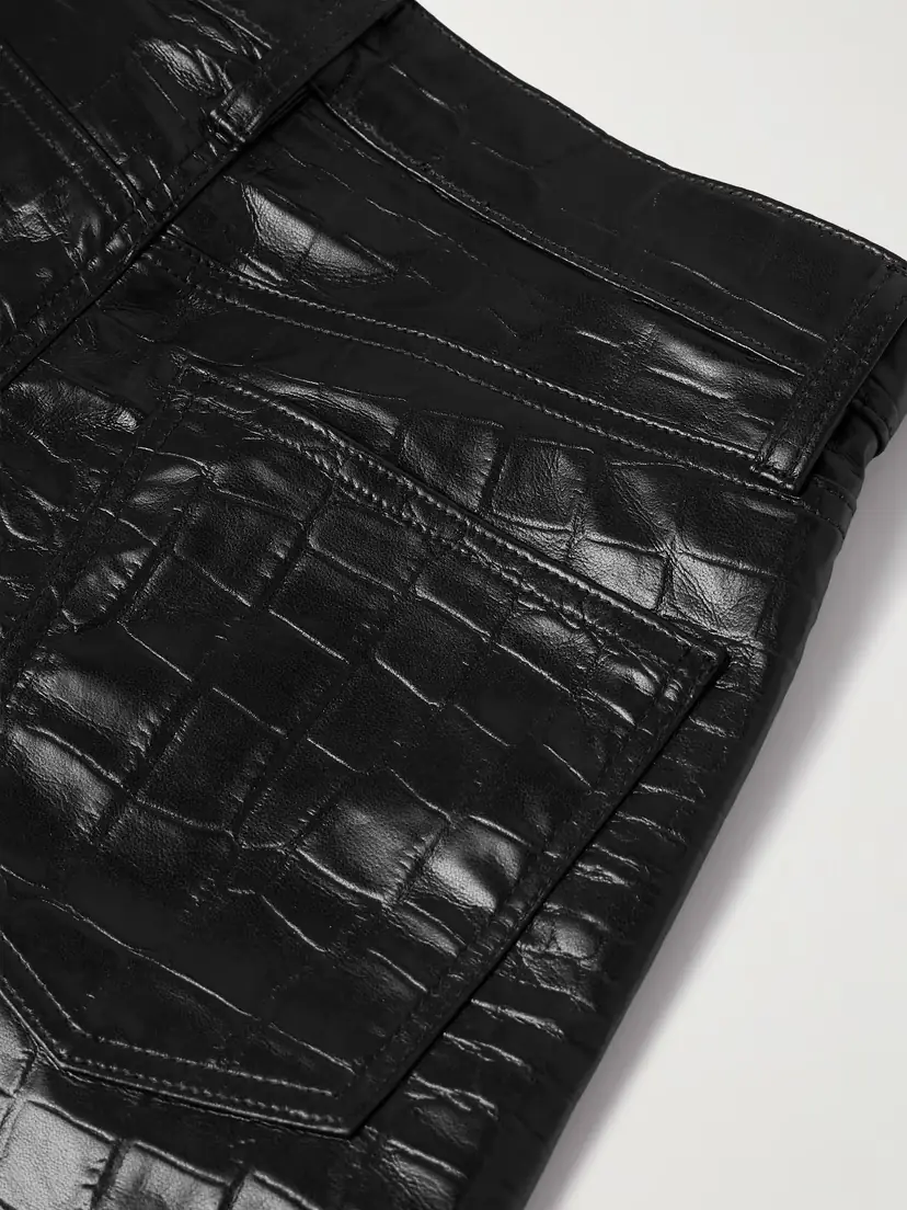 AGOLDE Arc Croc-effect Barrel-leg Pants | Thumbnail 6 AGOLDE Arc Croc-effect Barrel-leg Pants | Thumbnail 6