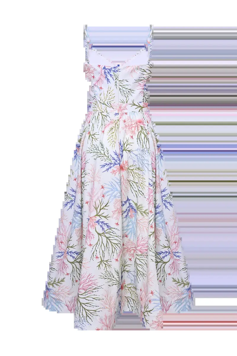 PatBo SEAWEED FLUTTER MIDI DRESS | Thumbnail 7 PatBo SEAWEED FLUTTER MIDI DRESS | Thumbnail 7