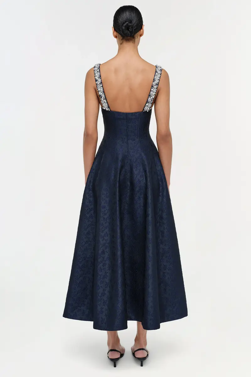 Simkhai Charlotte Jacquard Midi Dress | Thumbnail 3 Simkhai Charlotte Jacquard Midi Dress | Thumbnail 3