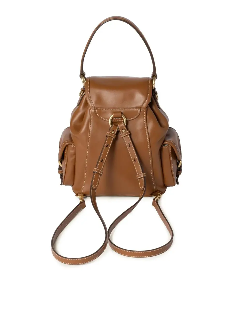 Miu Miu Leather Backpack | Thumbnail 3 Miu Miu Leather Backpack | Thumbnail 3