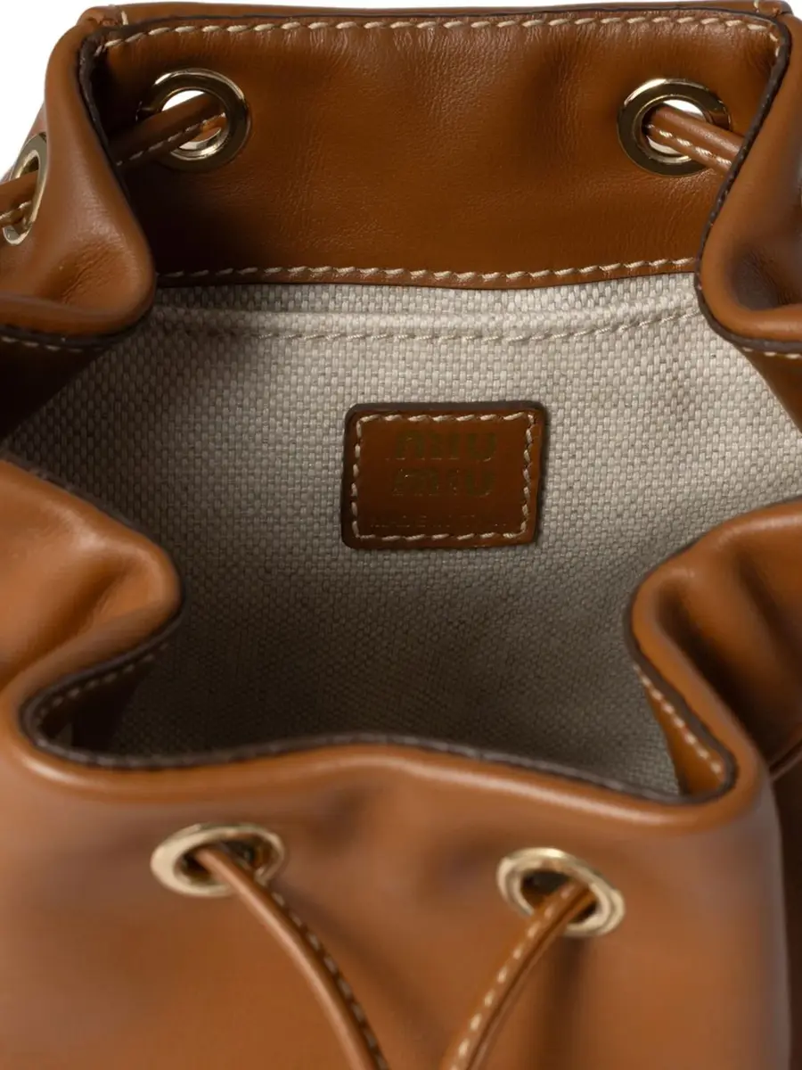 Miu Miu Leather Backpack | Thumbnail 4 Miu Miu Leather Backpack | Thumbnail 4