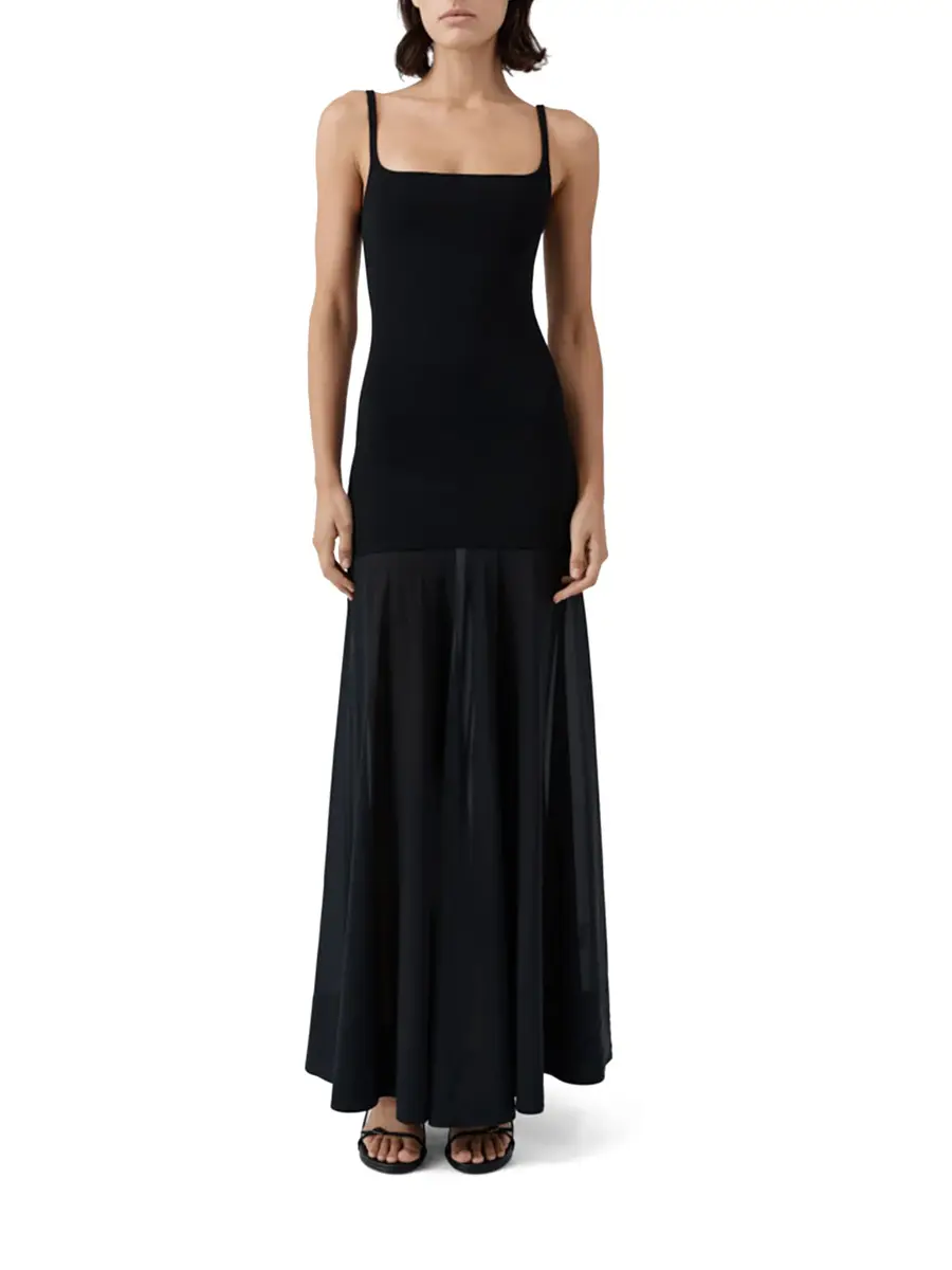 St. Agni Sheer Silk Circle Hem Dress | Thumbnail 3 St. Agni Sheer Silk Circle Hem Dress | Thumbnail 3