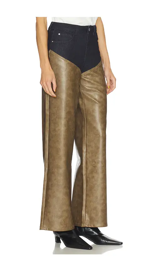WeWoreWhat High Rise Straight Leg Two Toned | Thumbnail 2 WeWoreWhat High Rise Straight Leg Two Toned | Thumbnail 2