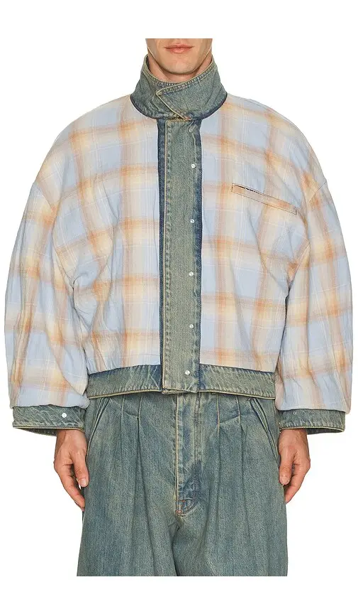 Art Community Washed Indigo Reversible 7 Pocket Japanese Denim Jacket | Thumbnail 2